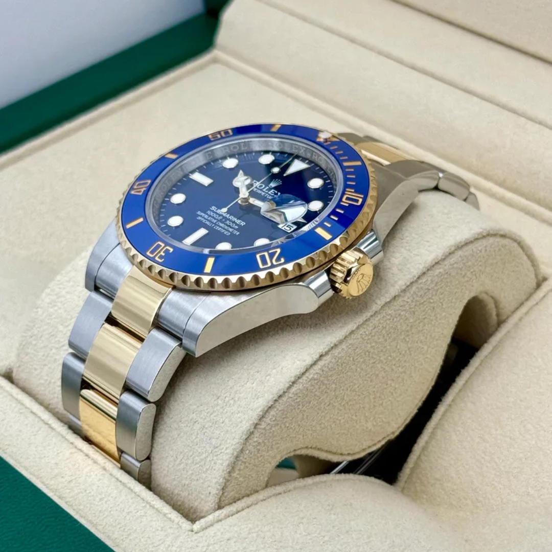 R.Submariner Gold Steel Blue Dial 41mm